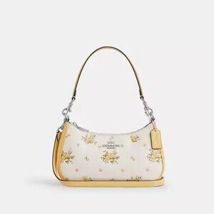 NWT Coach Teri Shoulder Bag With Floral Print-CAL45